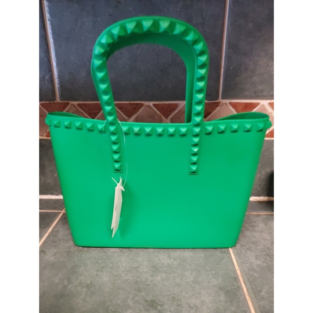 Cato Fashions Green Plastic Stud Handbag Purse NWT